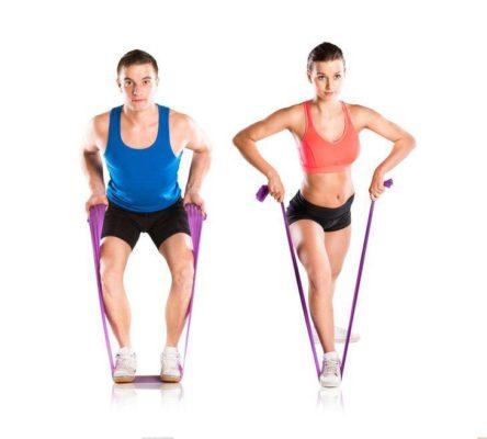 NitroSport Bande De Fitness 2m - Bleu