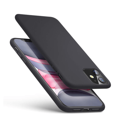 Custodia protettiva in gomma per iPhone 11 - nera (opaca)