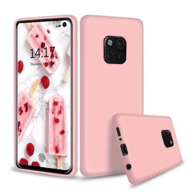 Coque de protection en caoutchouc pour Huawei Mate 20 Pro - Rose (Mat)