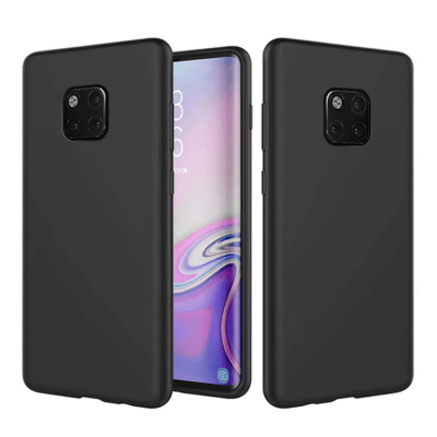 Coque de protection en caoutchouc pour Huawei Mate 20 Pro - Noir (Mat)