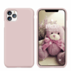 Coque en silicone pour iPhone 11 Pro, antichoc - Rose (Matte)