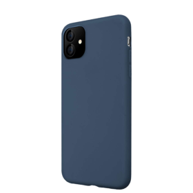 iPhone 11   Gummi Case Schutz Hülle- Nevy blau (matt)