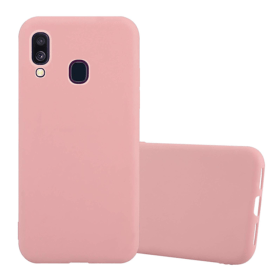 Samsung Galaxy A40 Gummi Case Schutz Hülle - Rosa (matt)