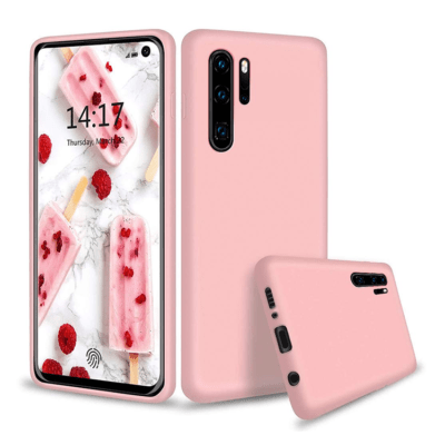 Huawei P30 Pro Gummi Case Schutz Hülle - Rosa (matt)