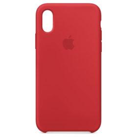 iPhone X/XS Silikonhülle - Rot