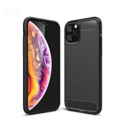 Custodia protettiva per iPhone 11 Pro - Effetto carbonio - Nera