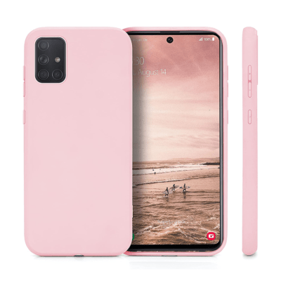 Coque en Silicone pour Samsung Galaxy A71 - (Rose)