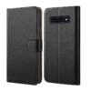 Etui à rabat en cuir véritable pour Samsung Galaxy S10