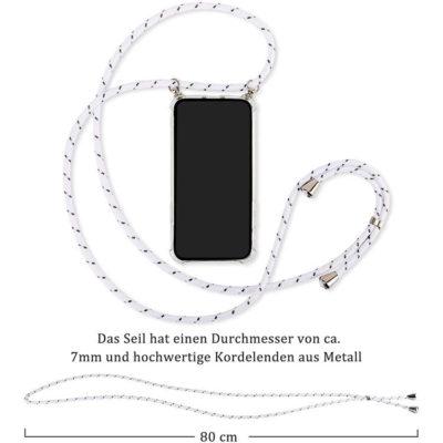 Custodia per cellulare con catena di telefoni cellulari per iPhone X/XS