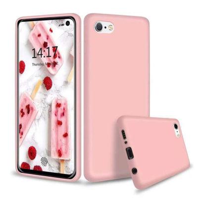 Cover in silicone per iPhone 7/8/SE (2020) - Rosa (opaca)
