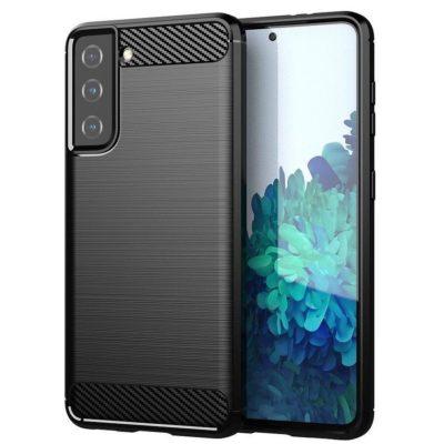 Coque Samsung Galaxy S21 FE - Look Carbone - Noir