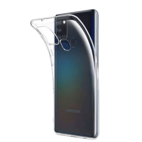 Samsung Galaxy A21s Gummi Hülle Case - Transparent