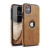 Custodia posteriore in pelle per iPhone 11 Pro - marrone