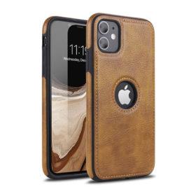 iPhone 11 Lederhülle Back Case - Braun