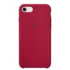Coque en silicone pour iPhone 7/8/SE - Rouge (bordeaux)