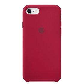 iPhone 7/8/SE Silikonhülle - Rot (weinrot)