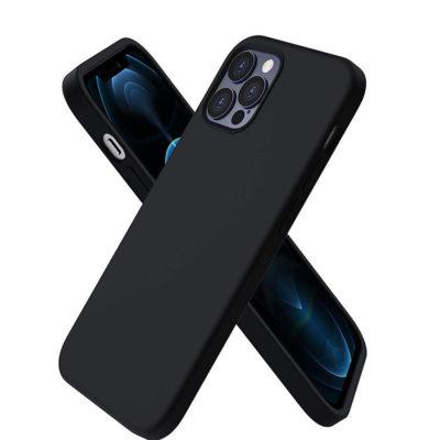 Coque en silicone pour iPhone 14 Plus - Noir