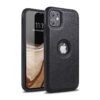 Custodia posteriore in pelle per iPhone 11 - nera