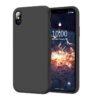iPhone XR Silikon Case Hülle -  Schwarz
