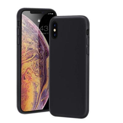 Cover in silicone per iPhone XS MAX - nera