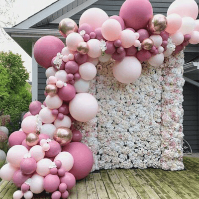 Palloncini per feste 96 pz. Set - Rosa / Rosa