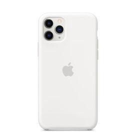 iPhone 11 Max Pro Silikonhülle - Weiss