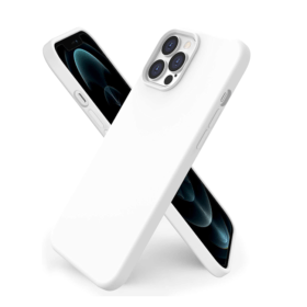 iPhone 12 / iPhone 12 Pro Silikon Case Hülle - Weiss