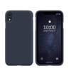 iPhone XR Silikon Case Hülle -  Blau (Matt)