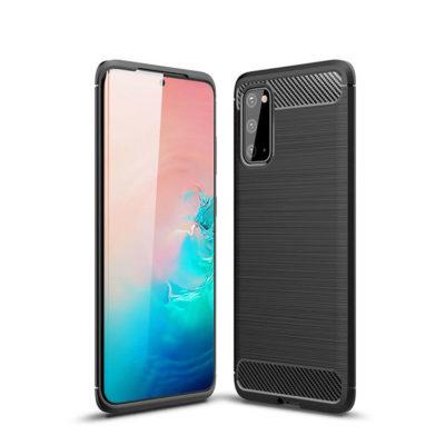 Custodia protettiva per Samsung Galaxy Note 20 5G - Effetto carbonio - Nera