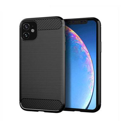 Coque de protection iPhone 13 Pro - Look Carbone - Noir