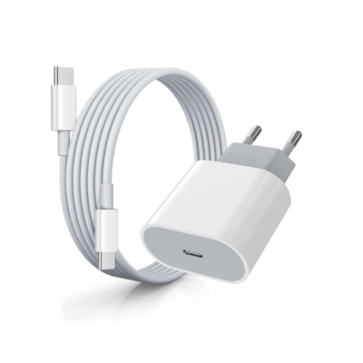 20W USB C Ladegerät, Schnellladegerät mit 6.6ft USB C to USB C
