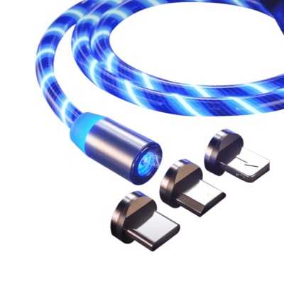 3 in 1 USB Ladekabel mit LED Licht - 1M