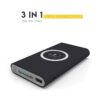 Dual USB / USB C Power Bank 10000mAh (2.1A) - Schwarz