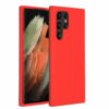 Custodia in silicone TPU per Galaxy S22 Ultra 5G - (rossa)