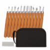 Holz-Schnitzwerkzeug Set - 12 STK + Etui