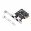 Carte réseau PCI Express Gigabit Ethernet 2 ports 2,5Gbps