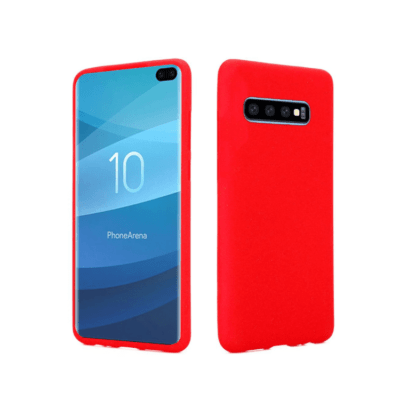 Custodia protettiva in gomma per Samsung Galaxy S10 - rossa