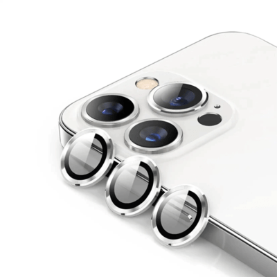 Anneau d'objectif de protection d'appareil photo pour iPhone 14 Pro / 14 Pro Max - Argent