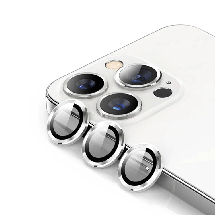 Anneau d'objectif de protection d'appareil photo pour iPhone 14 Pro / 14 Pro Max - Argent
