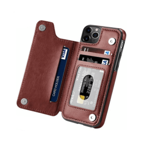 iPhone 14 Pro Max Wallet Case - Braun