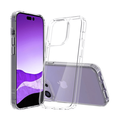 Coque de protection flexible pour iPhone 15 avec dos en acrylique