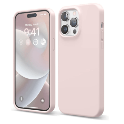 Cover in silicone per iPhone 15 Plus - Rosa