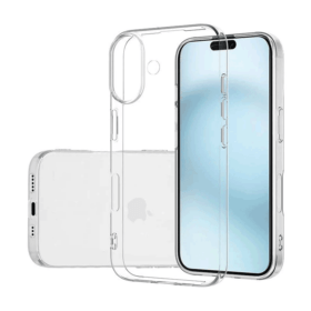 Étui pour iPhone 16 Plus - Étui fin en TPU souple et transparent