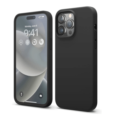 iPhone 16 Pro Housse étui silicone - Noir