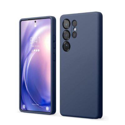 Galaxy S25 Ultra TPU Silikon Case - (Dunkelblau)