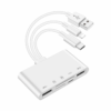 Lettore di schede da Lightning a SD/MicroSD e adattatore di ricarica per dispositivi Apple