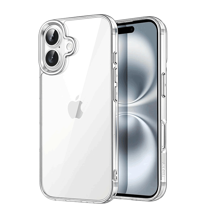 Custodia iPhone 16 Hybrid in TPU con retro in acrilico