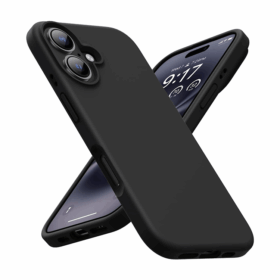 iPhone 16 Housse étui silicone - Noir