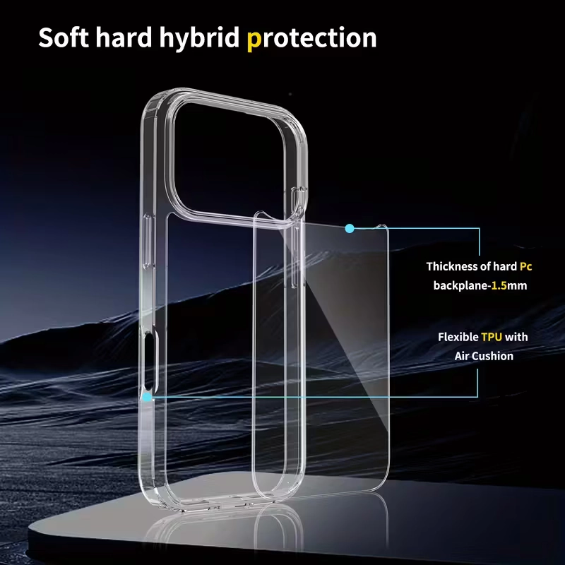 iPhone 17 Pro Max Hybrid Hülle TPU Case mit Acryl Rückseite - Bild 2