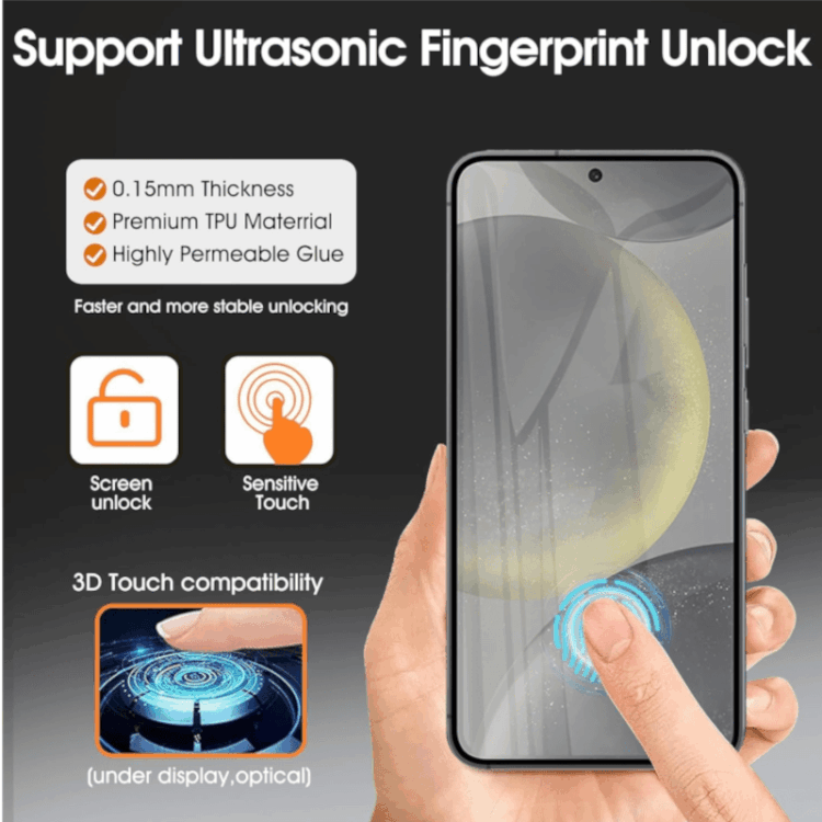 Alternative Ansicht von Galaxy S25 Ultra Hydrogel TPU Full Screen Schutzfolie (3 Stück)
